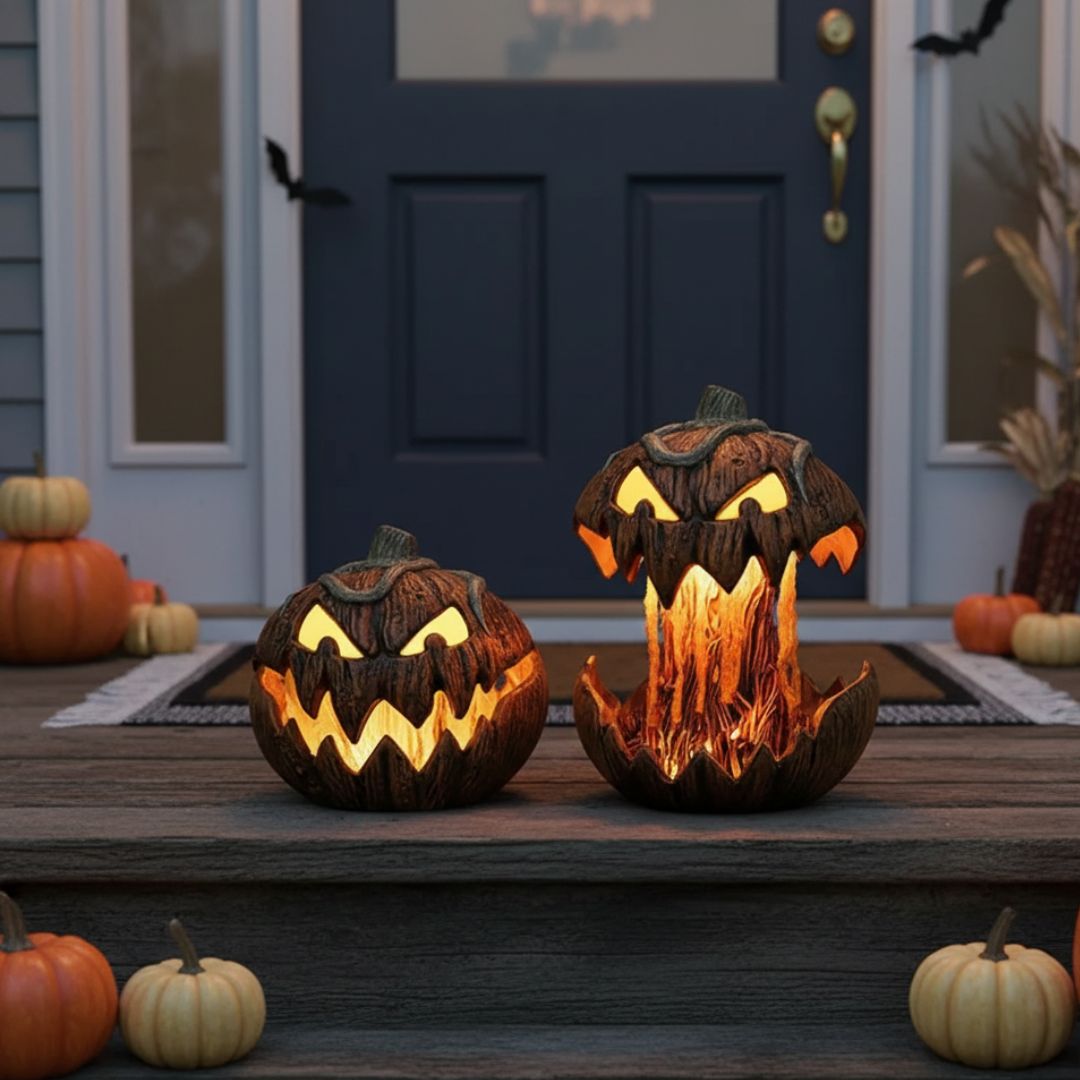 Nachtlicht Spuk Kürbis - Gruseliges Highlight