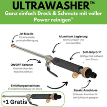 Lade das Bild in den Galerie-Viewer, Ultrawasher - Turbohochdruckreiniger für jeden Gartenschlauch - Sonderaktion
