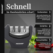 Lade das Bild in den Galerie-Viewer, ProSharp - professioneller, ausgezeichneter Messerschärfer mit 3 Stufen - Keramikstein
