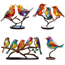 Lade das Bild in den Galerie-Viewer, Handgefertigte Farbenfrohe Vogelskulptur - perfekt für Zuhause, im Büro oder als Geschenk
